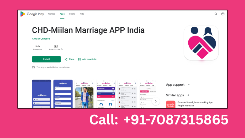 Contact Us - CHD Miilan (Matrimony APP in India)